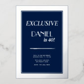 Moderne Zeitschriftenabdeckung für Geburtstage, Po Folieneinladung (Vorderseite)