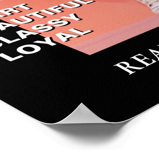 Moderne Zeitschriftenabdeckung für Geburtstage, Po Poster (Ecke)