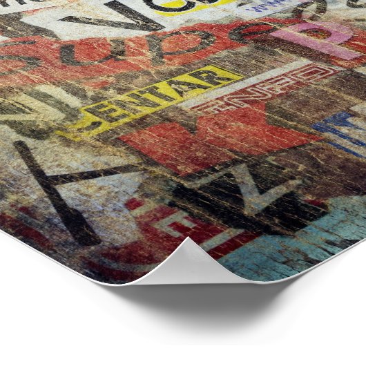 Moderne Zeitungsbriefe Poster (Ecke)