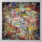 Moderne Zeitungsbriefe Poster (Vorne)