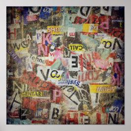 Moderne Zeitungsbriefe Poster