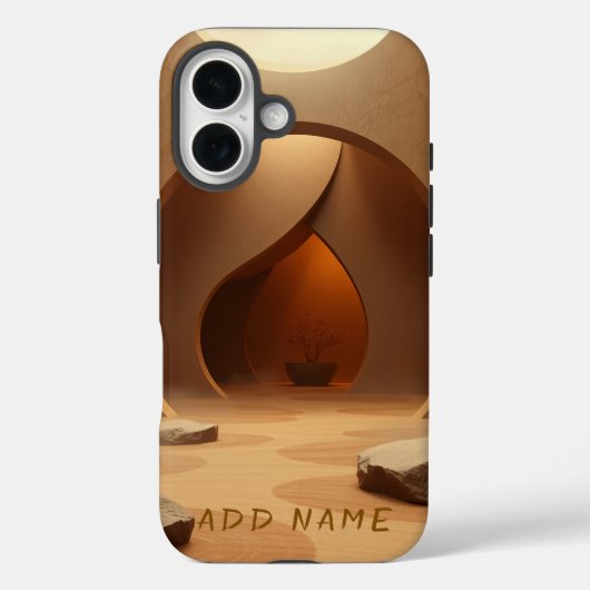 Moderne Zen-Architektur-Einheit Case-Mate iPhone Hülle (Rückseite)