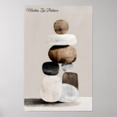 Moderne Zen-Balance Poster (Vorne)