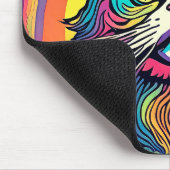 Moderne Zen Cat Mousepad (Ecke)