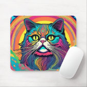 Moderne Zen Cat Mousepad (Mit Mouse)