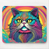Moderne Zen Cat Mousepad (Vorne)