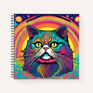 Moderne Zen Cat Notizblock