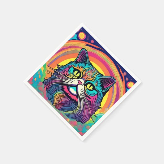 Moderne Zen Cat Serviette (Ecke)