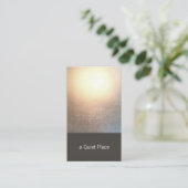 Moderne Zen Glow Yoga und Heilkunst Visitenkarte (Stehend Vorderseite)