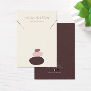 Moderne Zen Necklace Bracelet Display Card