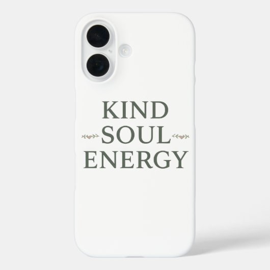 Moderne Zen-Positive-Energie-Zitat Case-Mate iPhone Hülle (Rückseite)