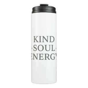 Moderne Zen-Positive-Energie-Zitat Thermosbecher