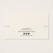 Moderne Zen-Schmuckkarte Bracelet Display Card (Rückseite)