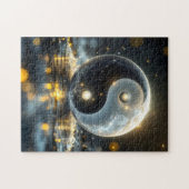 Moderne Zen Yin und Yang Vibes  Puzzle (Horizontal)