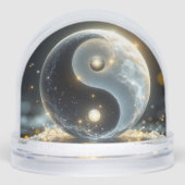Moderne Zen Yin und Yang vibes Schneekugeln (Vorderseite)