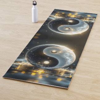 Moderne Zen Yin und Yang Vibes Yogamatte