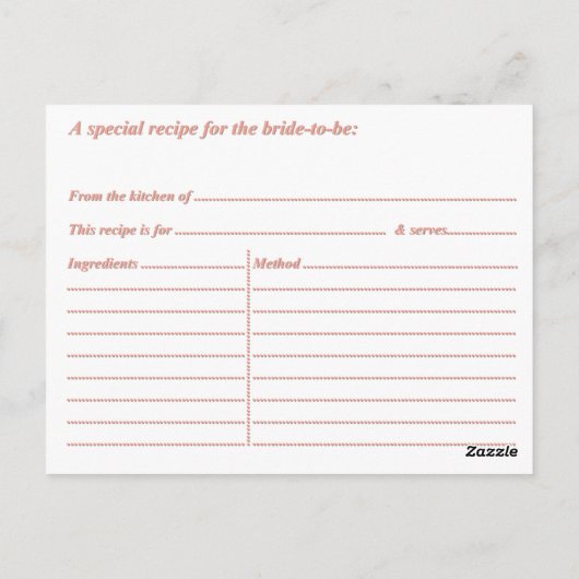 Moderne Zickzack Brautparty-Rezeptionskarten Postkarte (Rückseite)