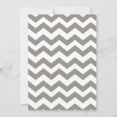 Moderne Zickzack Clothesline Kinderdusche Einladun Einladung (Rückseite)