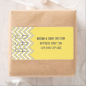 Moderne Zickzack, graue, gelbe Hochzeit (Insitu)