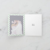 Moderne, Zickzack, graue Hochzeit. Danke (Innenseite)