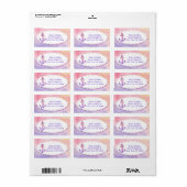 Moderne Zickzack kautische Hochzeitsadresse Adressaufkleber (Vorne)