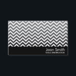 Moderne Zickzack Yogakarte Visitenkarte<br><div class="desc">Moderne Zickzack Yoga-Trainer Business Card.</div>