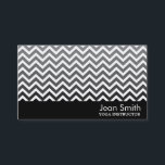 Moderne Zickzack Yogakarte Visitenkarte<br><div class="desc">Moderne Zickzack Yoga-Trainer Business Card.</div>