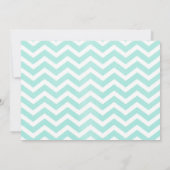 Moderne Zickzack Zigzag Bridal Dusche Einladungen (Rückseite)