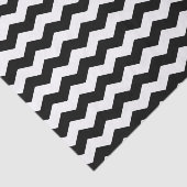 Moderne Zickzack Zigzag Schwarz-Weiß-Muster Seidenpapier (Ausschnitt)