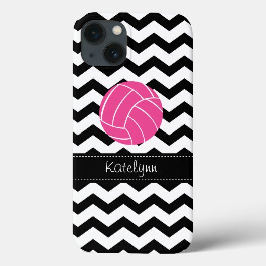 Moderne Zickzack Zigzag Volleyball iPad Mini Case (Rückseite)