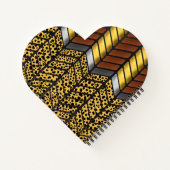 Moderne Zigzag Zickzack Cheetah Animal Print Notizblock (Rückseite)