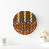 Moderne Zigzag Zickzack Giraffe Große Wanduhr (Zuhause)