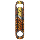 Moderne Zigzag Zickzack Giraffe Speed Flaschenöffner (Vorderseite)
