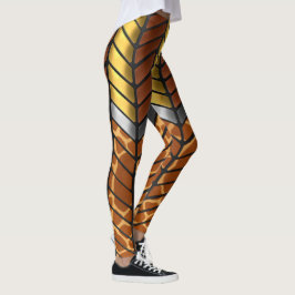 Moderne Zigzag Zickzack Giraffe Tierausdruck Leggings