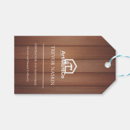 Moderne Zimmermann Werkzeuge Holz Geschenkanhänger
