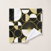 Moderne Zirkel Mitte des Jahrhunderts halfen Schwa Badhandtuch Set (Waschlappen)