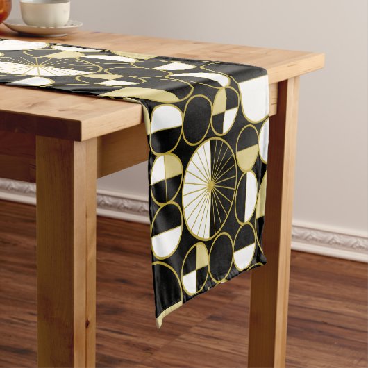 Moderne Zirkel Mitte des Jahrhunderts halfen Schwa Kurzer Tischläufer (Beispiel)