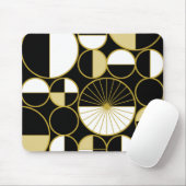 Moderne Zirkel Mitte des Jahrhunderts halfen Schwa Mousepad (Mit Mouse)