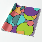 Moderne Zirkelkollage Mitte des Jahrhunderts Geschenkpapier (Ungerollt)