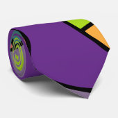 Moderne Zirkelkollage Mitte des Jahrhunderts Krawatte (Gerollt)