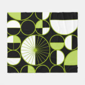 Moderne Zirkeln Mitte des Jahrhunderts halfen schw Fleecedecke (Vorderseite (Horizontal))