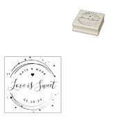 Moderne zirkuläre Liebe ist süße Gastgeschenk Hoch Gummistempel (Stempel)