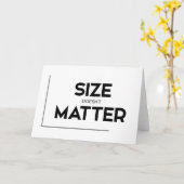 MODERNE Zitate: Größe spielt keine Rolle Karte (Gelbe Blume)