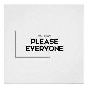 MODERNE Zitate: kann jeder nicht gefallen Poster