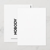 MODERNE Zitate: niemand ist vollkommen Postkarte (Vorne/Hinten)