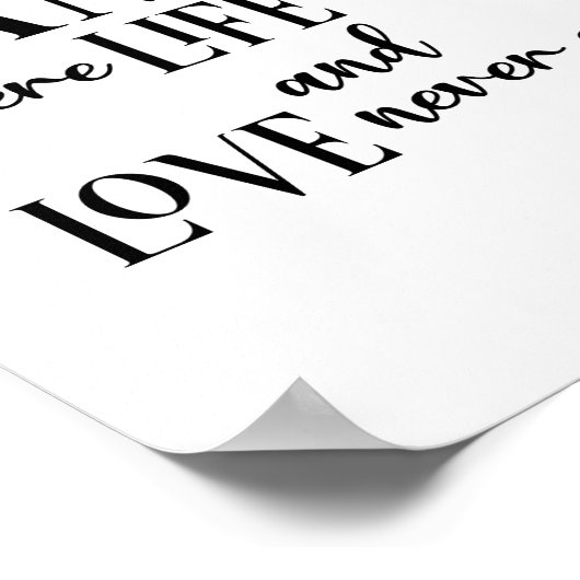 Moderne Zitattypografie Poster (Ecke)