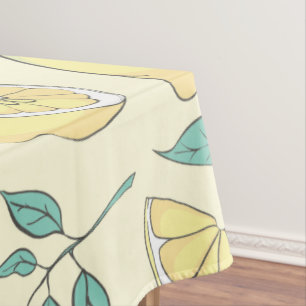 Moderne Zitrone Citrus Sommer gelb Personalisiert Tischdecke