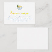 Moderne Zitronen Brautparty Rezept Anfrage Begleitkarte (Vorne/Hinten)