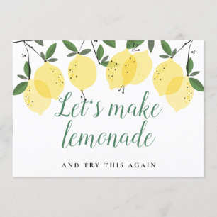 Moderne Zitronen Grün Änderung der Datums Karte