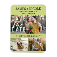 Moderne Zitronen-Lime Save-the-Date-Hochzeit 3 Fot